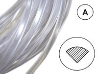 Сварочный пруток ПВХ-П прозрачный (мягкий) профиль А Сварочный пруток ПВХ-П прозрачный (мягкий) профиль А